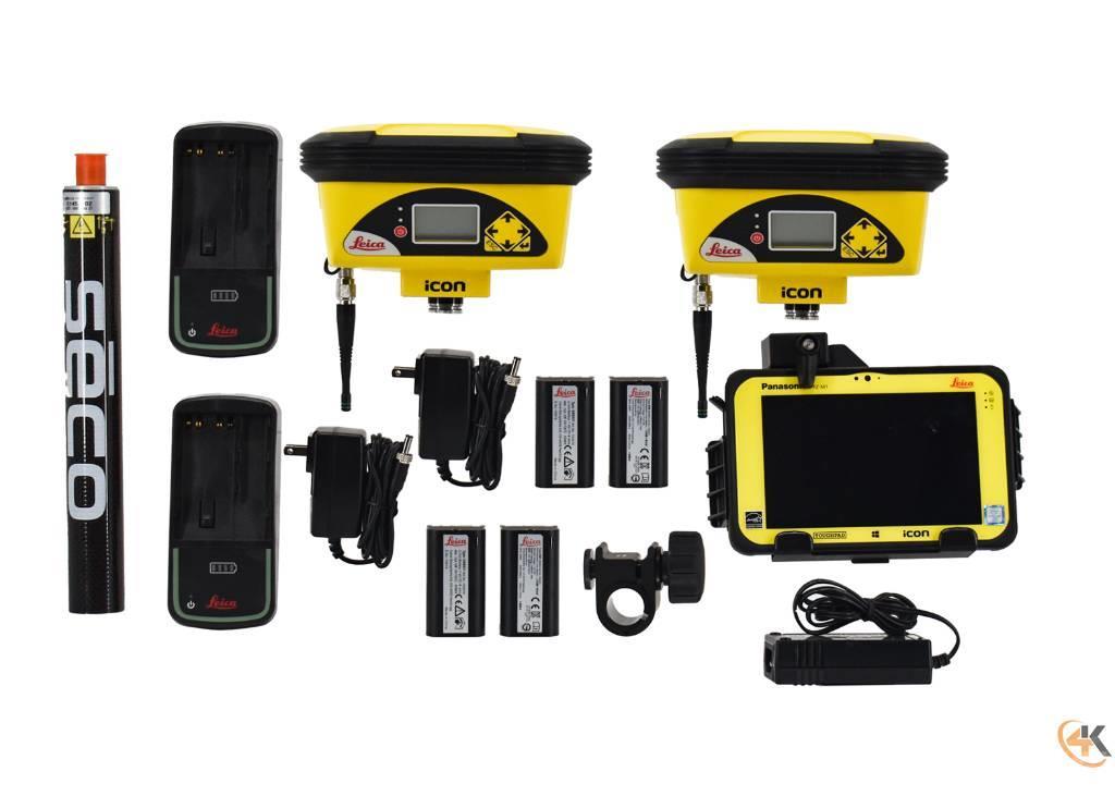 Leica iCON Dual iCG60 900MHz Base/Rover GPS w/ CC80 iCON Muut