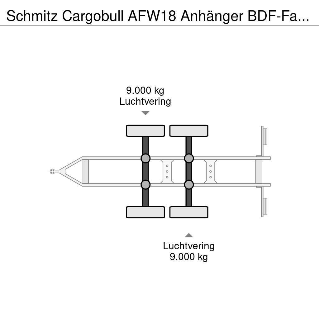 Schmitz Cargobull AFW18 Anhänger BDF-Fahrgestell Täyskonttiperävaunut