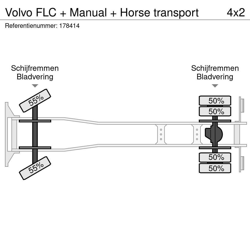 Volvo FLC + Manual + Horse transport Eläinkuljetusautot
