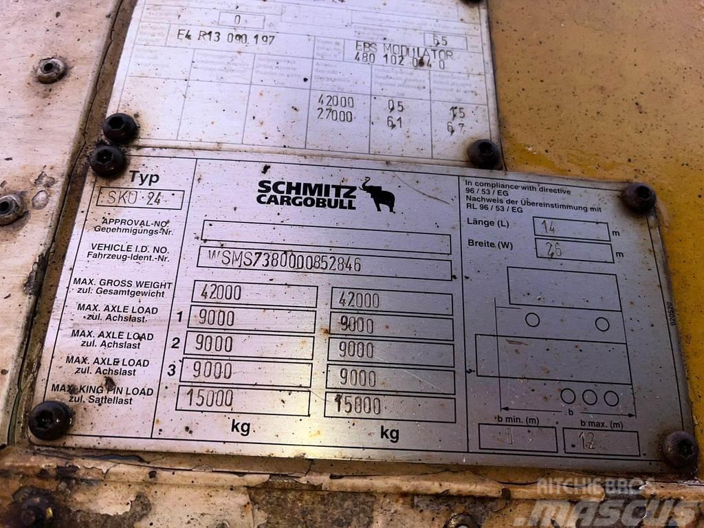 Schmitz Cargobull SKO 24 BOX L=13571 Umpikori puoliperävaunut