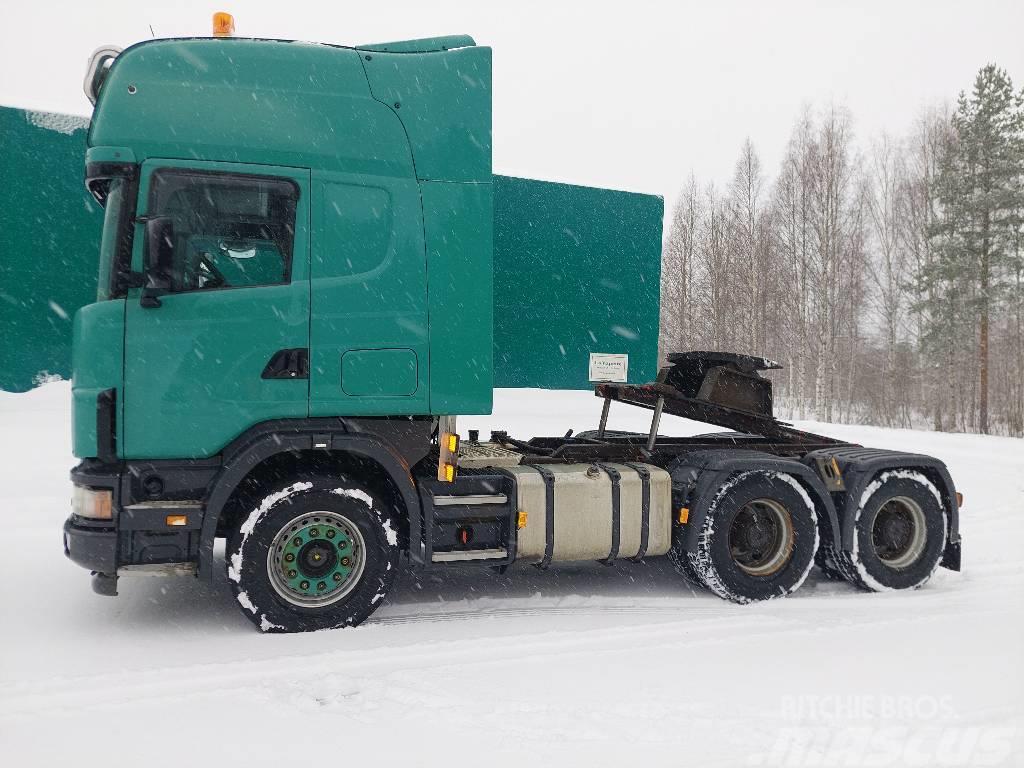 Scania R164G 6X4 & Siimet 3 aks lavetti Vetopöytäautot