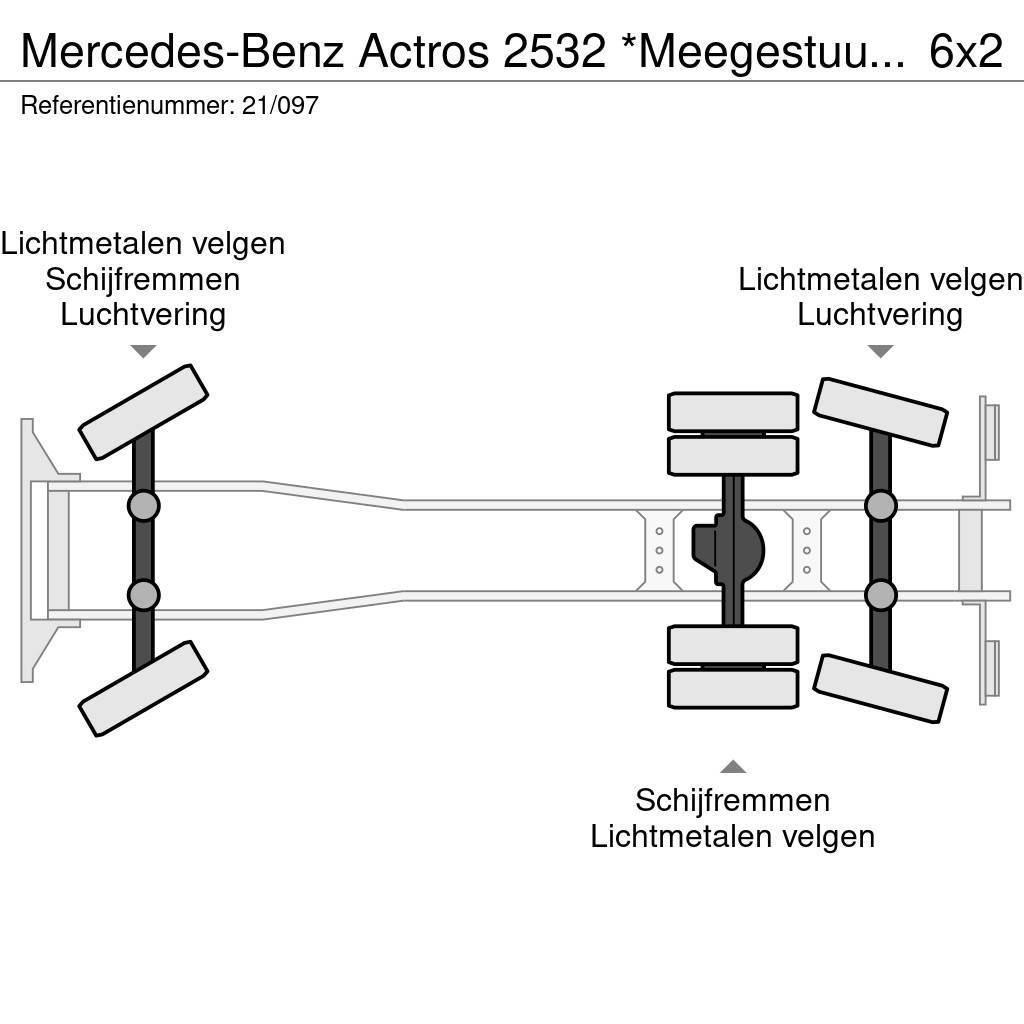 Mercedes-Benz Actros 2532 *Meegestuurd as*Bluetooth*Airco*Cruise Koukkulava kuorma-autot