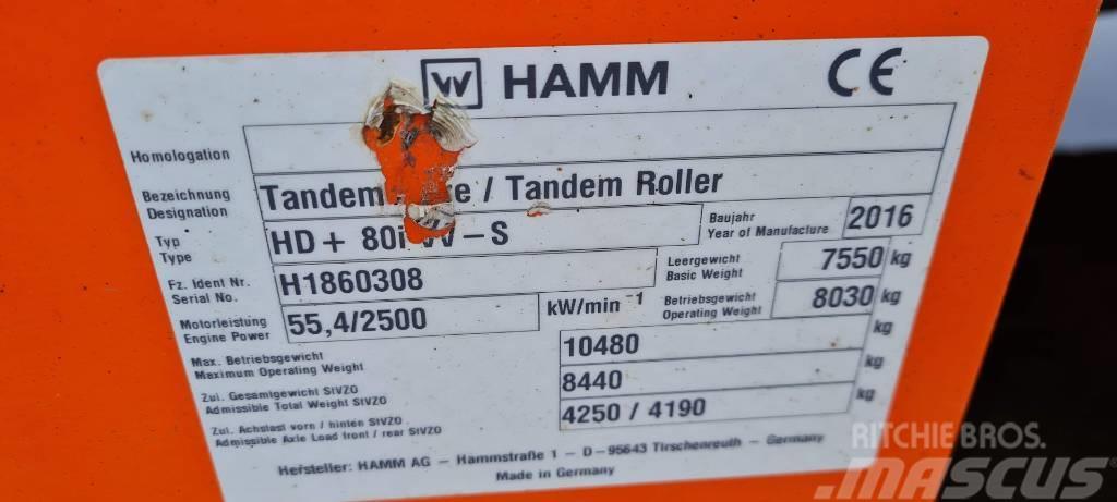 Hamm HD+ 80 i VV-S Tandemjyrät