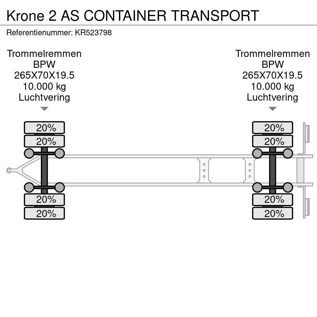 Krone 2 AS CONTAINER TRANSPORT Täyskonttiperävaunut