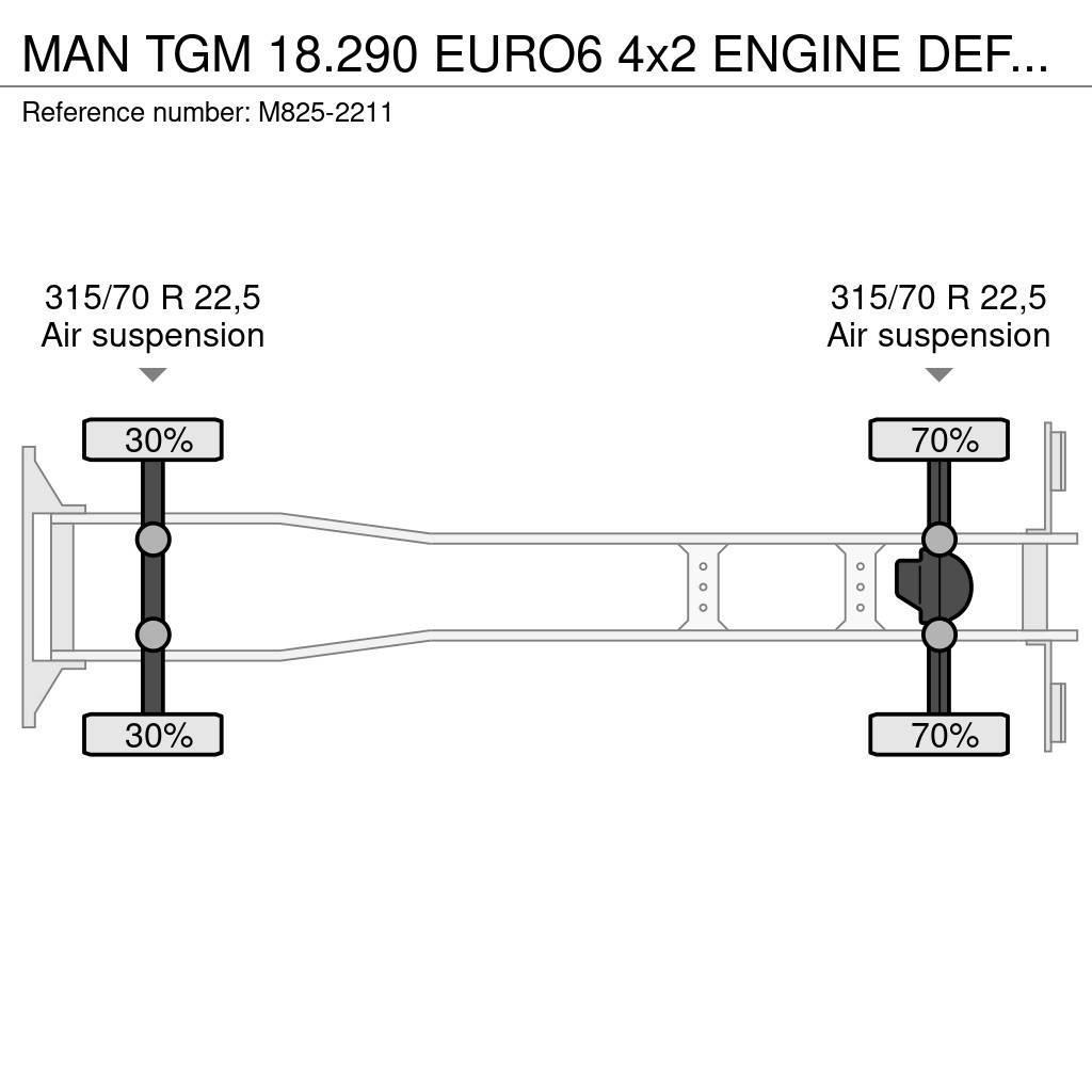 MAN TGM 18.290 EURO6 4x2 ENGINE DEFECT!!! Kylmä-/Lämpökori kuorma-autot