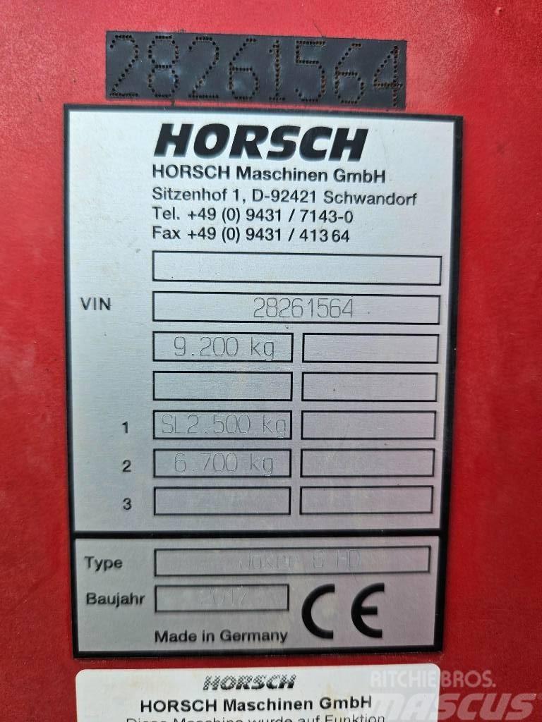 Horsch Jokker 6HD Kiekkomultaimet ja lautasäkeet