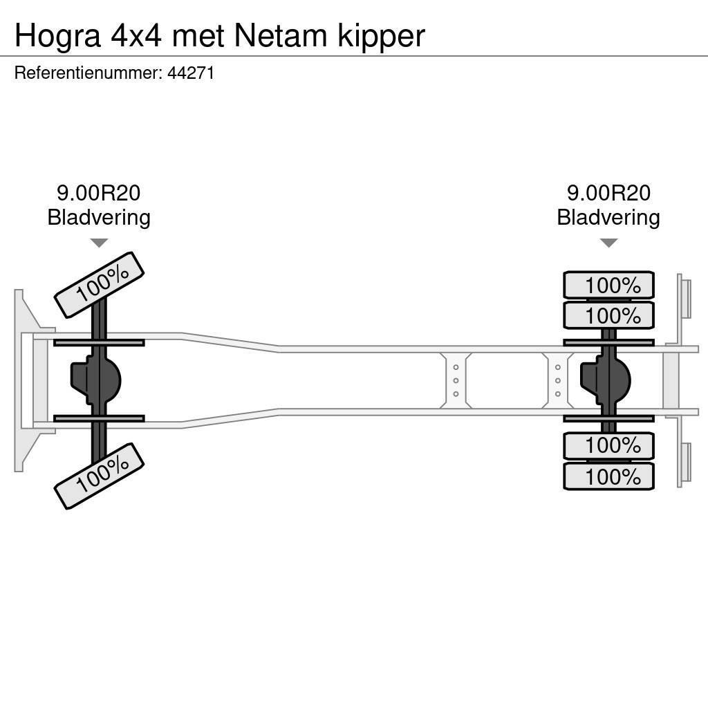  Hogra 4x4 met Netam kipper Sora- ja kippiautot