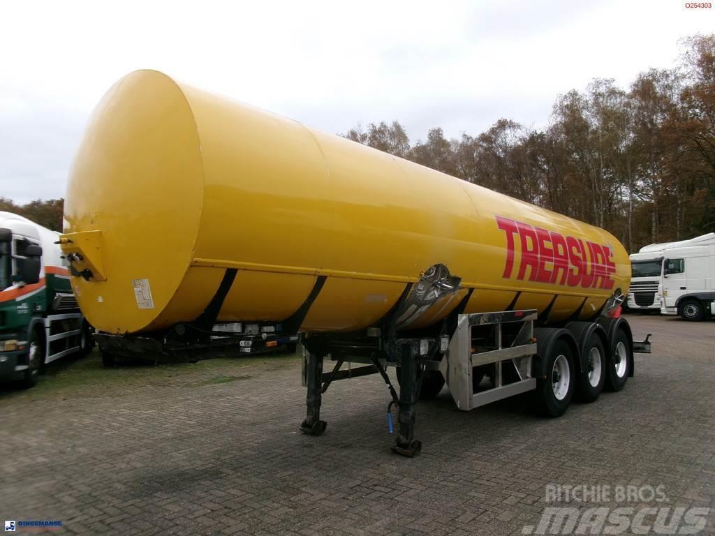  Crane Fruehauf Food (beer) tank inox 30 m3 / 2 com Säiliöpuoliperävaunut