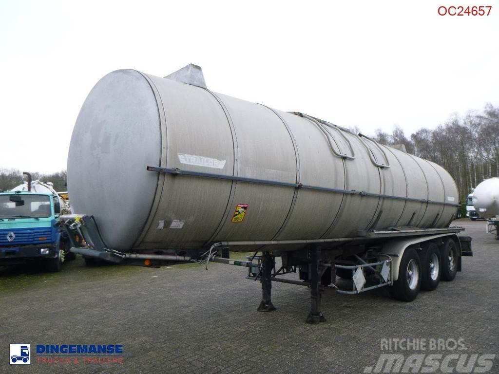Trailor Heavy oil / bitumen tank steel 31.1 m3 / 1 comp Säiliöpuoliperävaunut