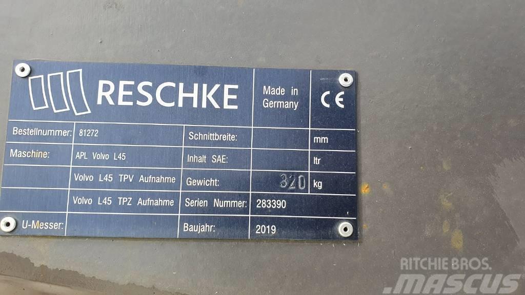 Reschke Adapterplatte von TPV auf TPZ für Volvo L45H Muut