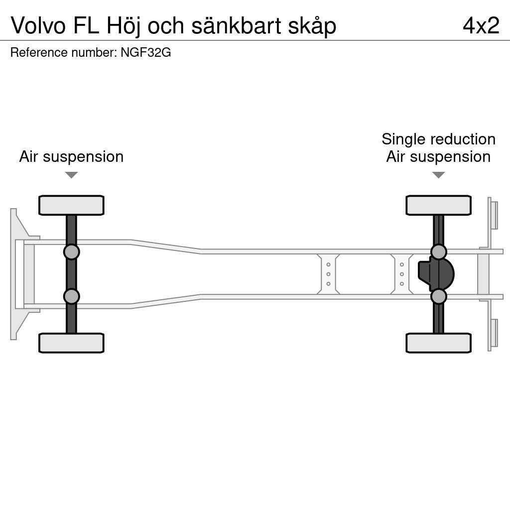 Volvo FL Höj och sänkbart skåp Umpikorikuorma-autot