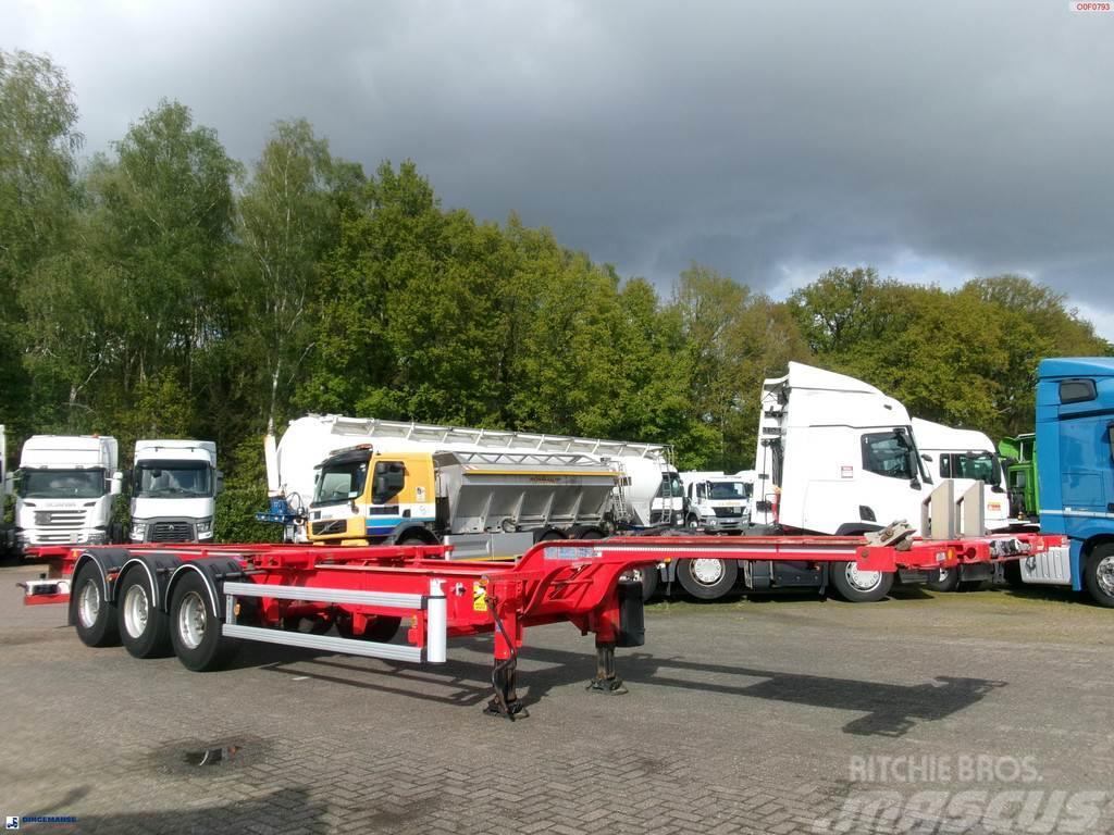 Asca 3-axle container trailer 20-40-45 ft S322DL Konttipuoliperävaunut