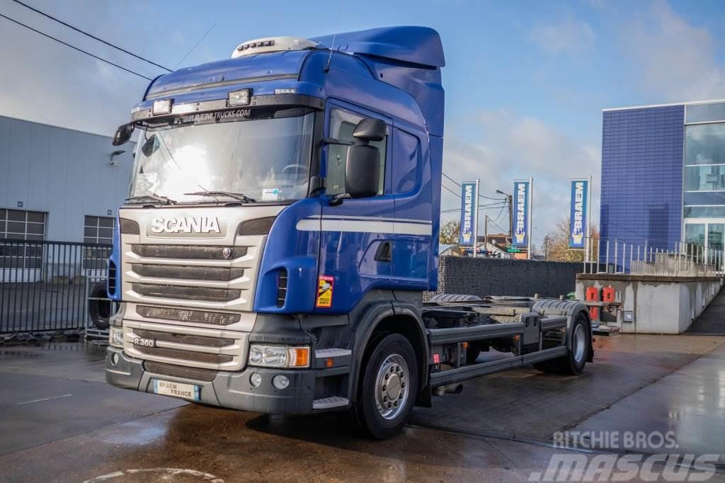 Scania R360+E5+INTARDER+DHOLLANDIA Vaihtolava-autot