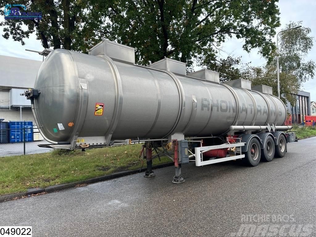 Magyar Chemie 34500 Liter, RVS tank, 1 Compartment Säiliöpuoliperävaunut