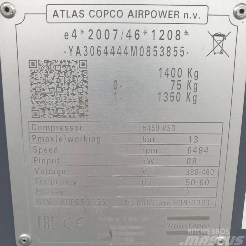Atlas Copco E-Air H450 VSD Kompressorit