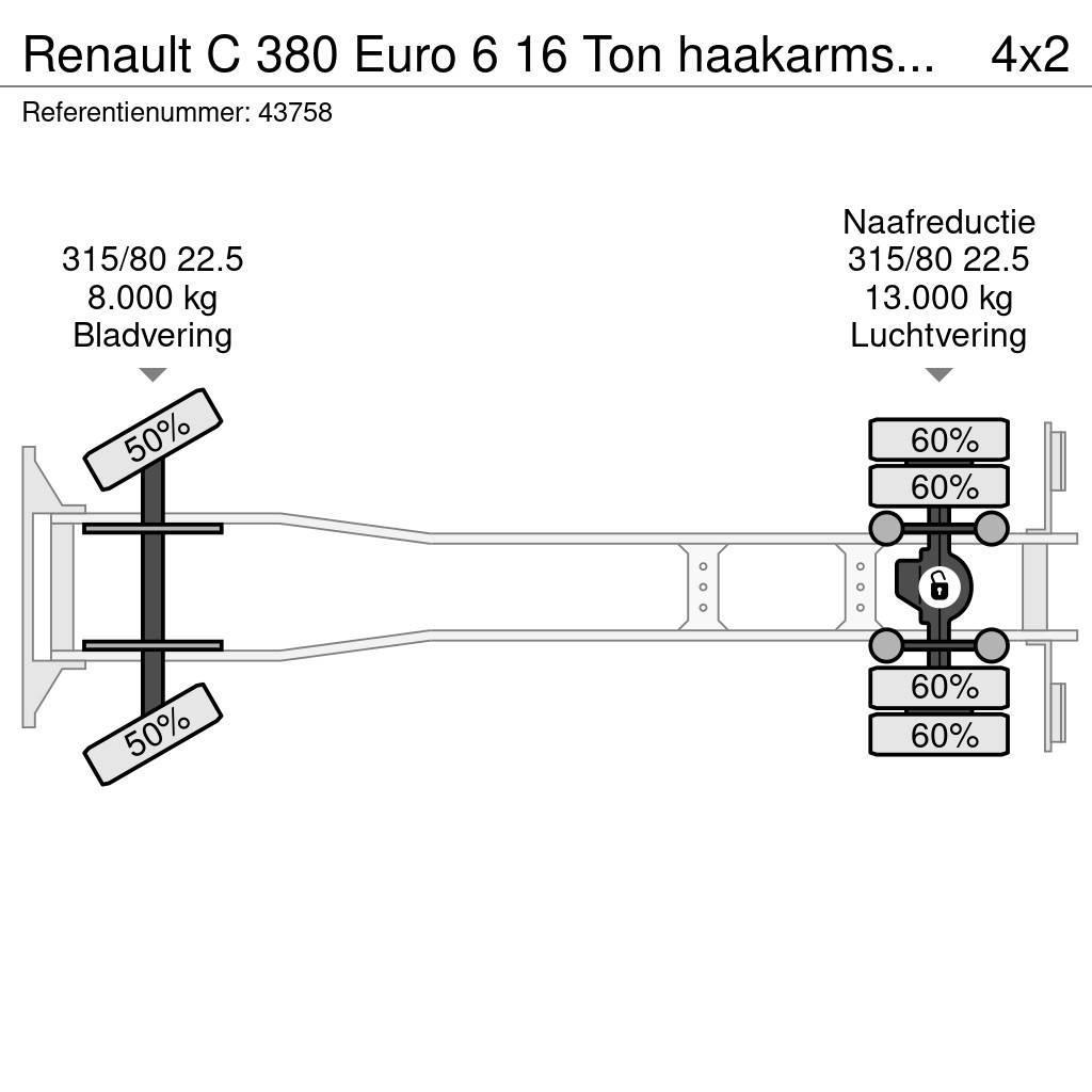 Renault C 380 Euro 6 16 Ton haakarmsysteem Koukkulava kuorma-autot