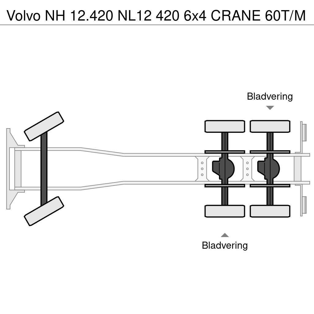 Volvo NH 12.420 NL12 420 6x4 CRANE 60T/M Mobiilinosturit
