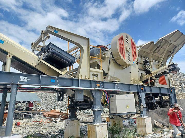 Liming NK75J mobile jaw crusher with cone crusher Mobiilimurskaimet