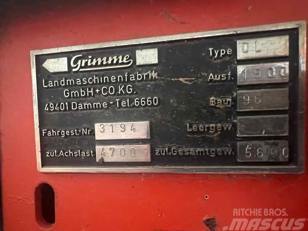 Grimme DL1500 Perunannostokoneet