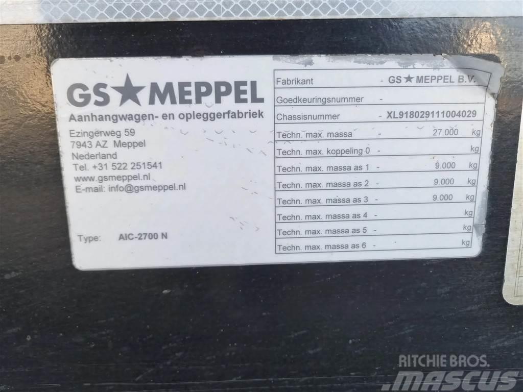 GS Meppel AIC-2700 N container aanhanger Täyskonttiperävaunut