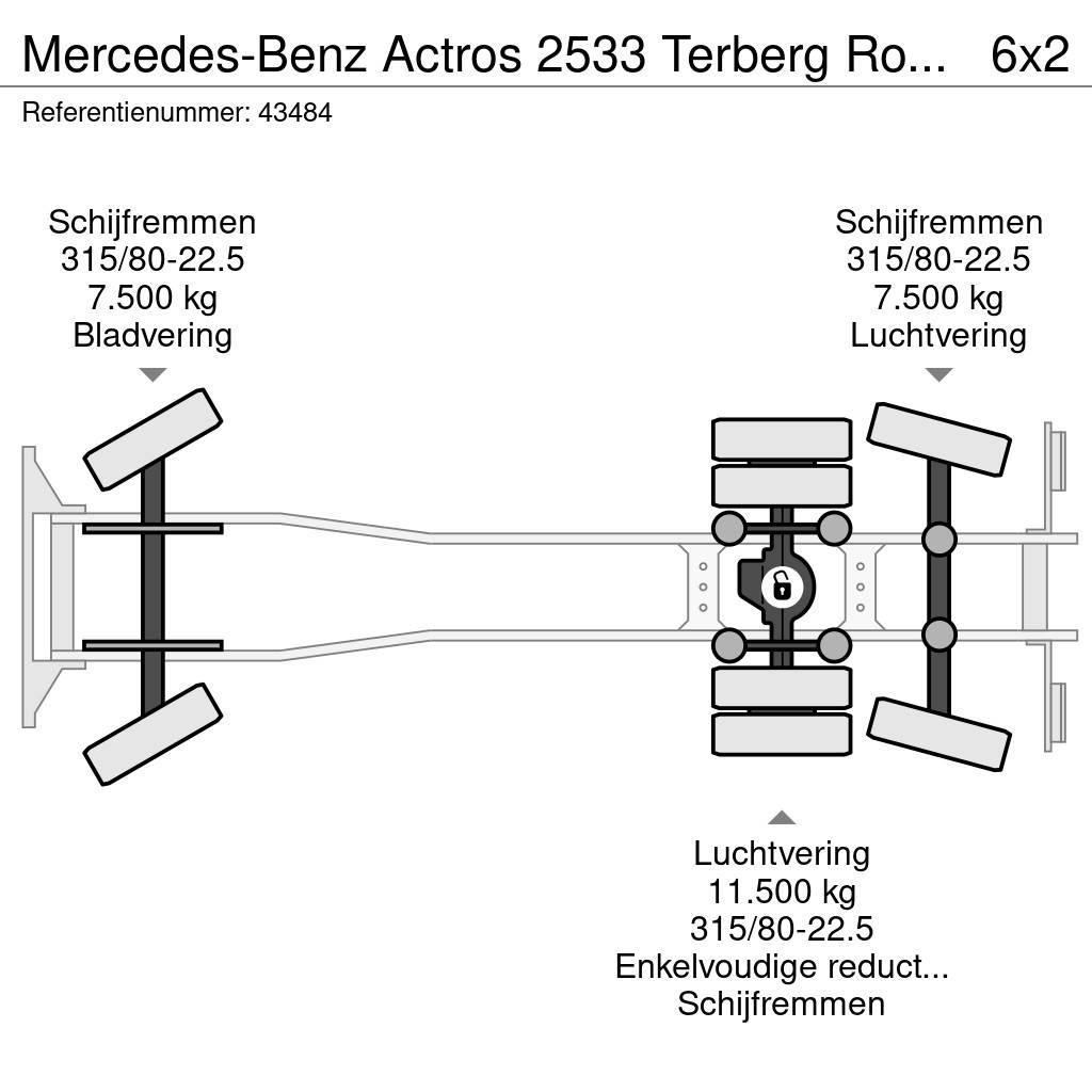 Mercedes-Benz Actros 2533 Terberg RosRoca 23m³ Jäteautot