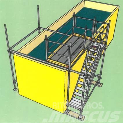  Container-Einrüstung Absetzbecken 1-Feld / 3-Feld  Telineet ja lisäosat