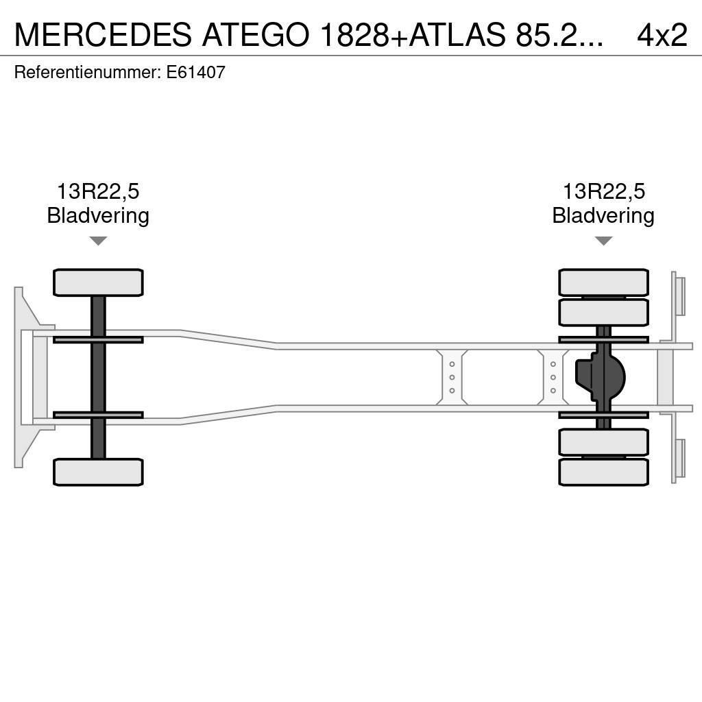 Mercedes-Benz ATEGO 1828+ATLAS 85.2+DALBY14T Kontti-/tasonostoautot