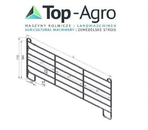Top-Agro Partition wall door or panel HAP 240 NEW! Karjan ruokintalaitteet
