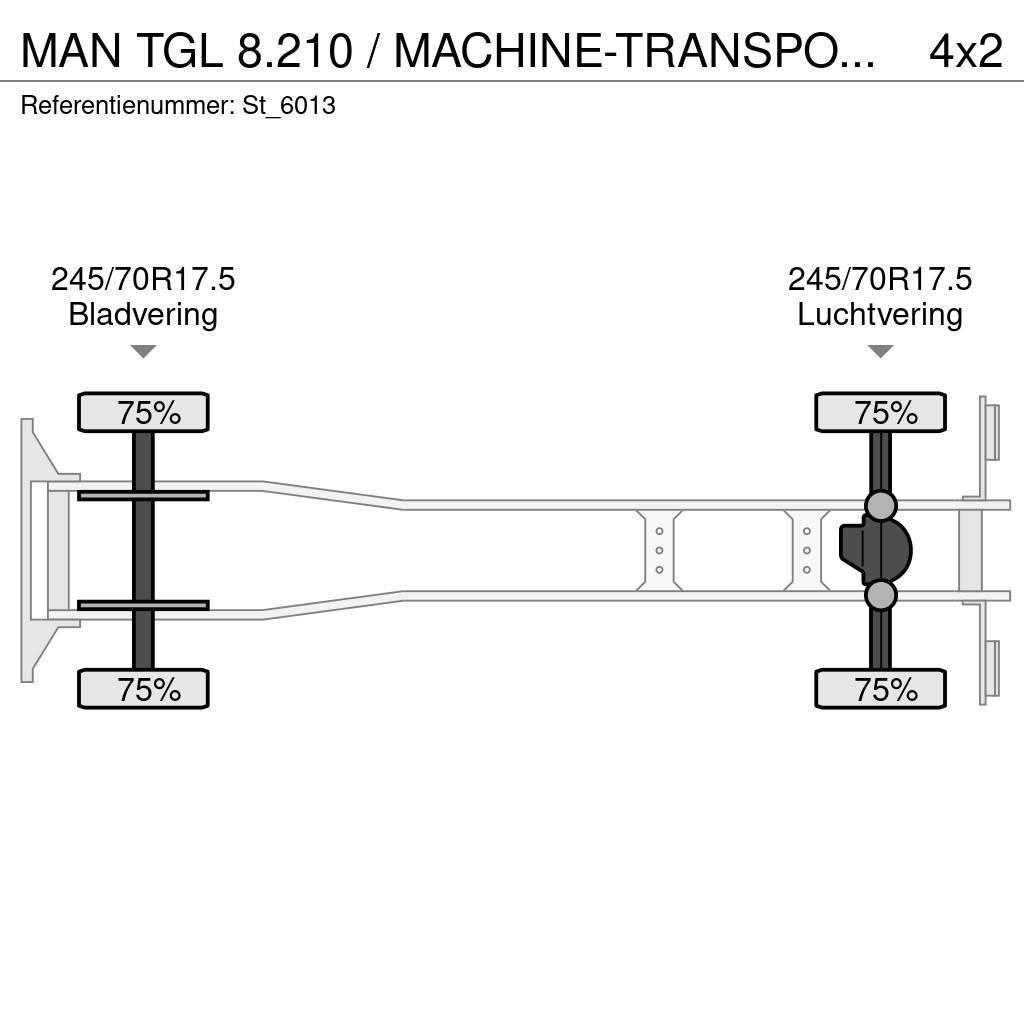 MAN TGL 8.210 / MACHINE-TRANSPORT / OPRIJ-WAGEN / AIRC Autonkuljetusautot