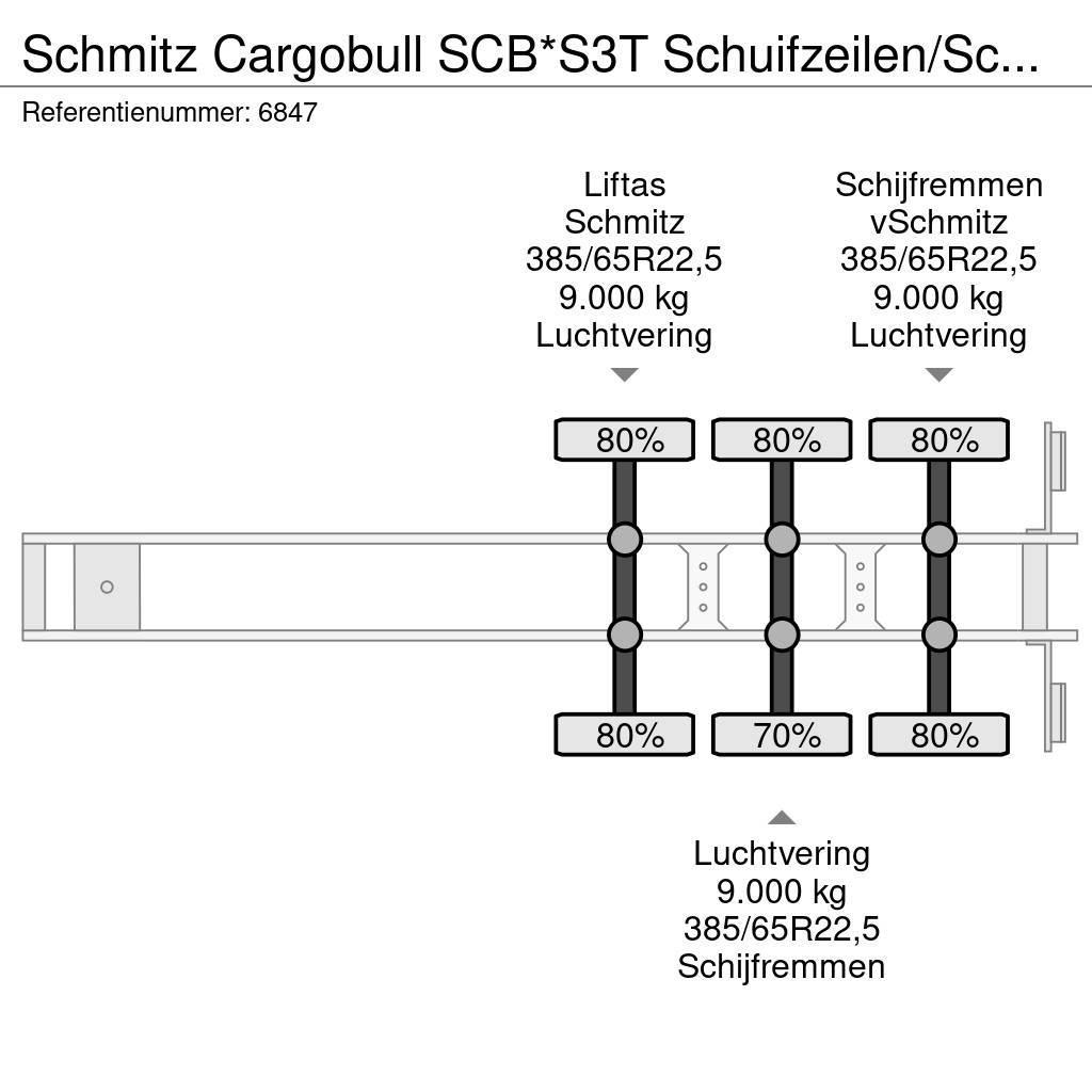 Schmitz Cargobull SCB*S3T Schuifzeilen/Schuifdak Liftas Schijfremmen Pressukapellipuoliperävaunut