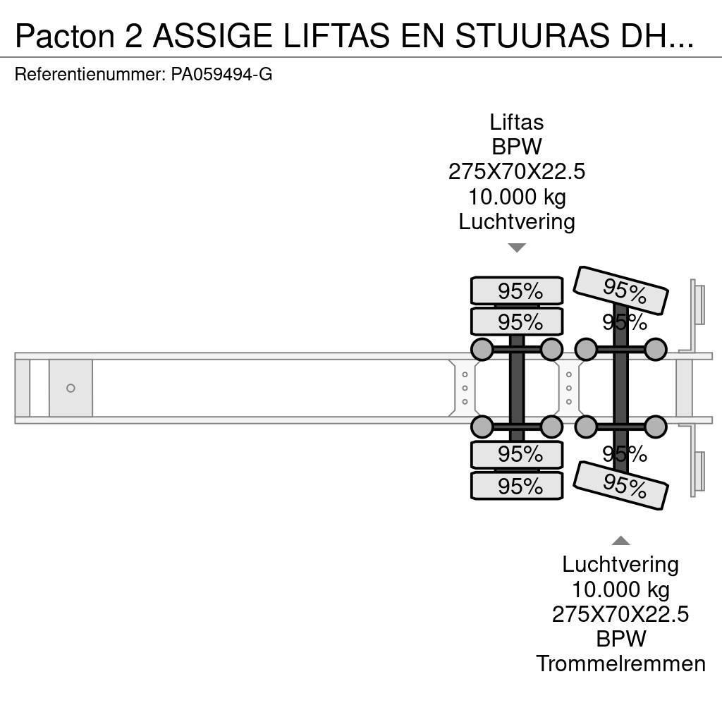 Pacton 2 ASSIGE LIFTAS EN STUURAS DHOLLANDIA 2500 KG Pressukapellipuoliperävaunut