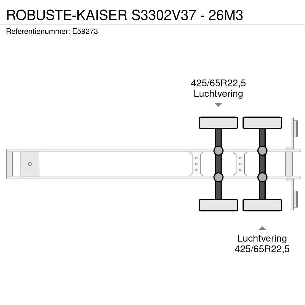  Robuste-Kaiser S3302V37 - 26M3 Kippipuoliperävaunut