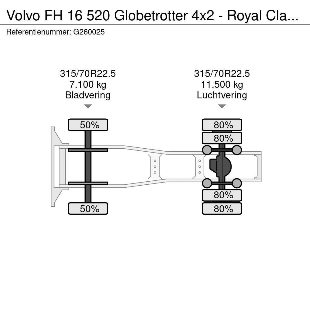 Volvo FH 16 520 Globetrotter 4x2 - Royal Class - Perfect Vetopöytäautot