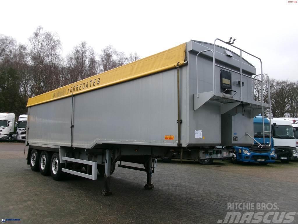 Wilcox Tipper trailer alu 52 m3 + tarpaulin Kippipuoliperävaunut