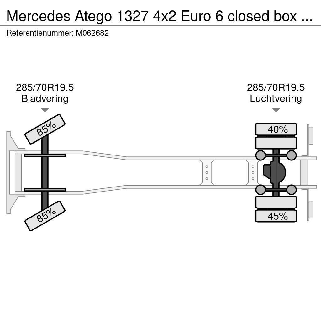 Mercedes-Benz Atego 1327 4x2 Euro 6 closed box + taillift Umpikorikuorma-autot