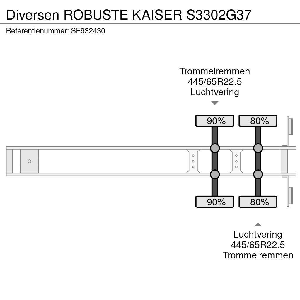 Robuste Kaiser S3302G37 Kippipuoliperävaunut