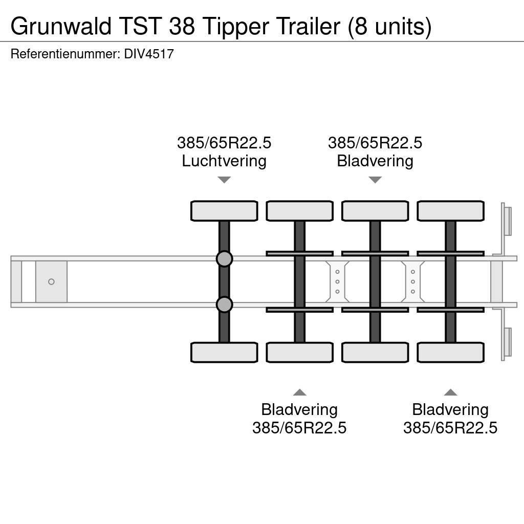 Grunwald TST 38 Tipper Trailer (8 units) Kippipuoliperävaunut