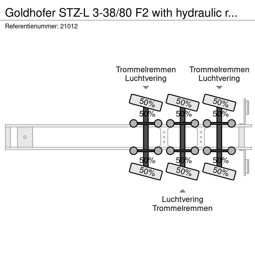 Goldhofer STZ-L 3-38/80 F2 with hydraulic ramps Puoliperävaunulavetit