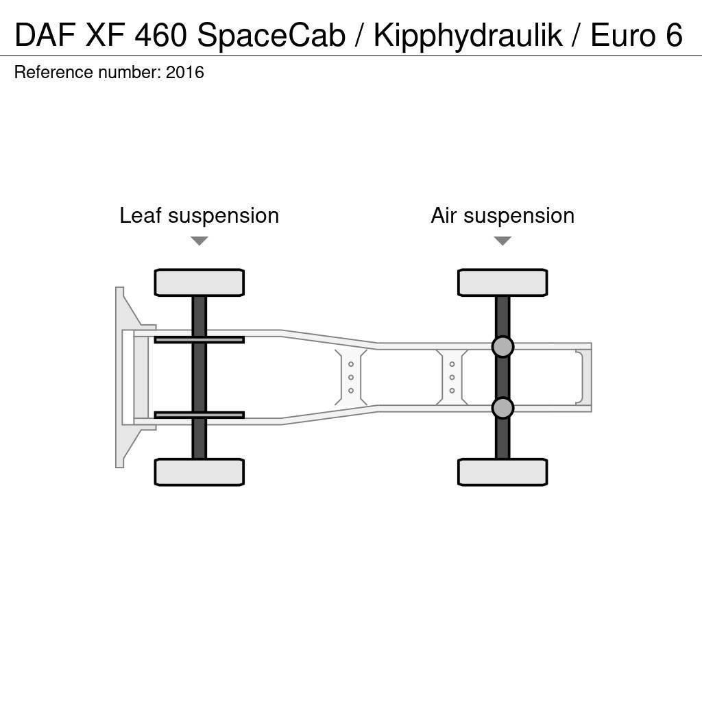 DAF XF 460 SpaceCab / Kipphydraulik / Euro 6 Vetopöytäautot