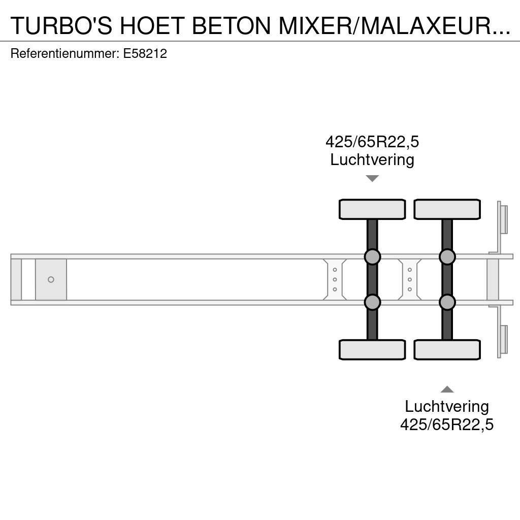  TURBO'S HOET BETON MIXER/MALAXEUR/MISCHER 10M3 +MO Muut puoliperävaunut