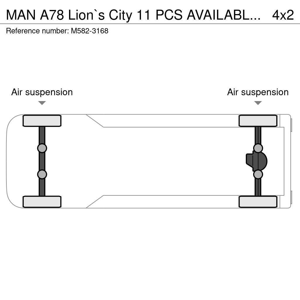 MAN A78 Lion`s City 11 PCS AVAILABLE / EURO EEV / 30 S Kaupunkibussit