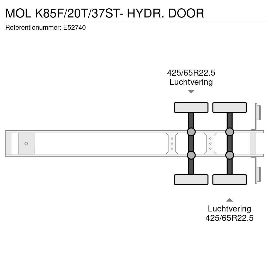MOL K85F/20T/37ST- HYDR. DOOR Kippipuoliperävaunut