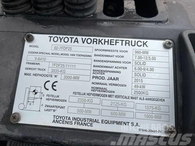 Toyota 7 FD F 25 Dieseltrukit