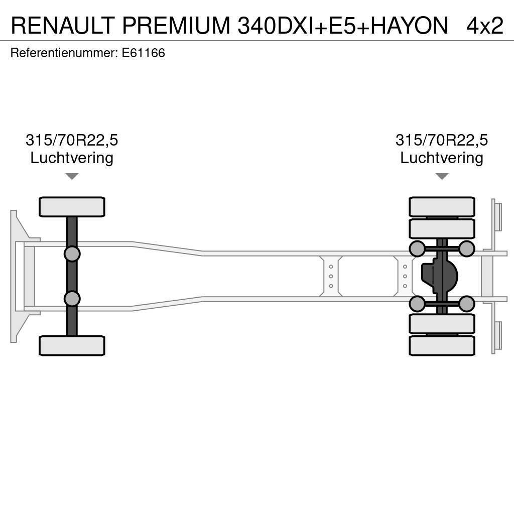 Renault PREMIUM 340DXI+E5+HAYON Umpikorikuorma-autot