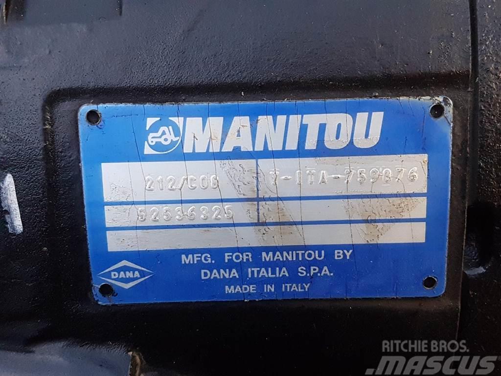 Manitou -Spicer Dana 212/C08-52536325-Axle/Achse/As Akselit