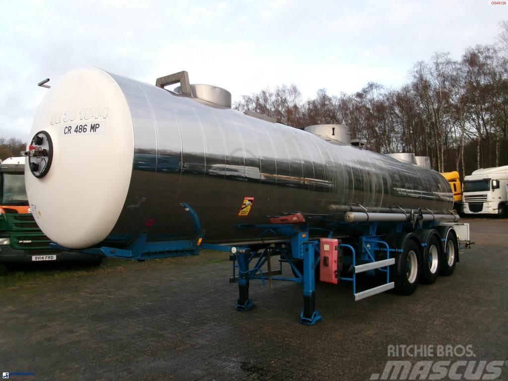 Magyar Chemical ACID tank inox L10BN 20.5 m3 / 1 comp Säiliöpuoliperävaunut