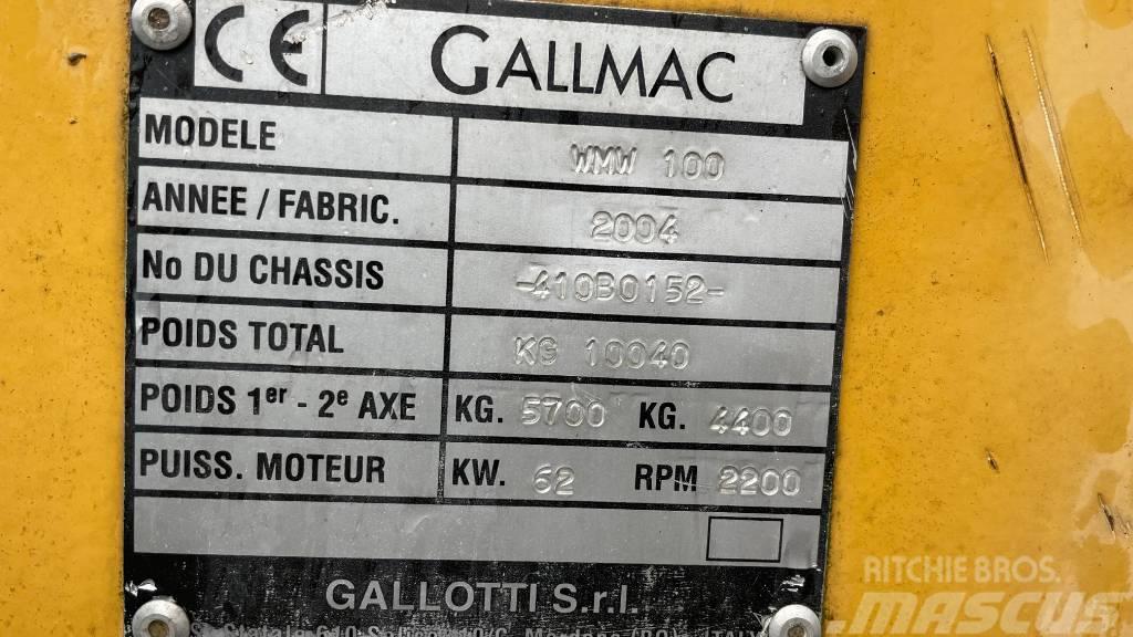 Gallmac WMW 100 Pyöräkaivukoneet