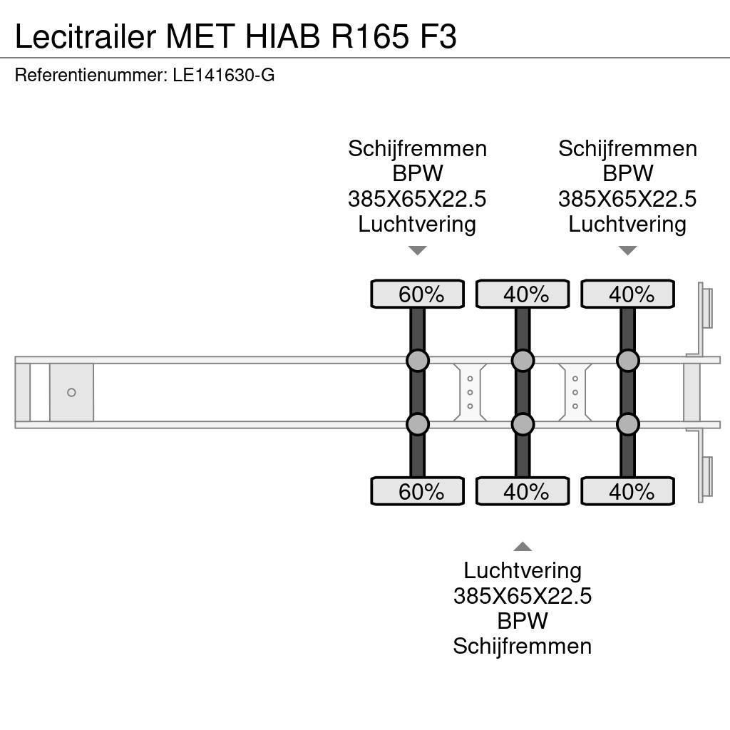 Lecitrailer MET HIAB R165 F3 Lavapuoliperävaunut