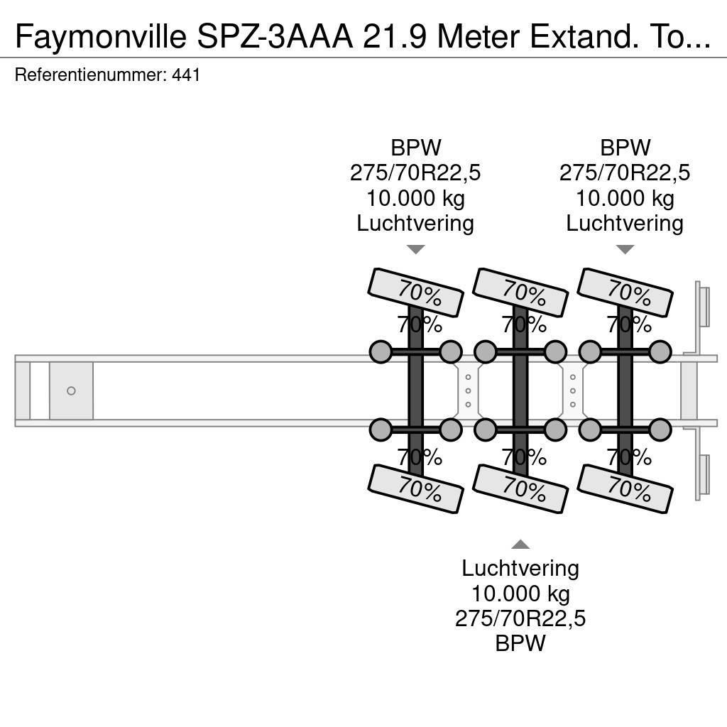 Faymonville SPZ-3AAA 21.9 Meter Extand. Total lenght: 35.5 met Lavapuoliperävaunut