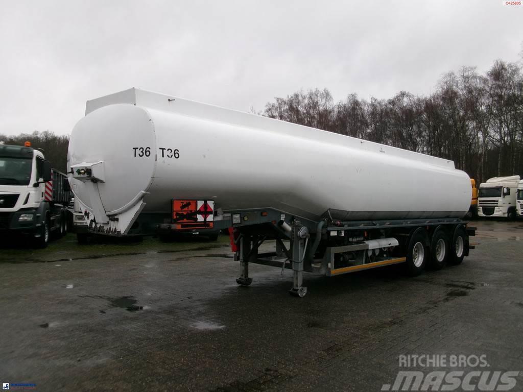  Crane Fruehauf Fuel tank alu 39 m3 / 1 comp + pump Säiliöpuoliperävaunut